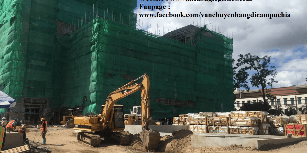 chuyển hàng công trình đi Campuchia